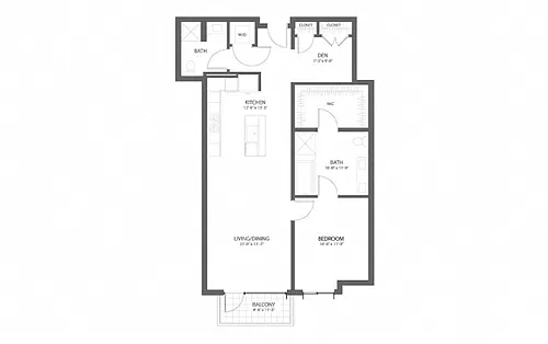 Floor plan 2BR F