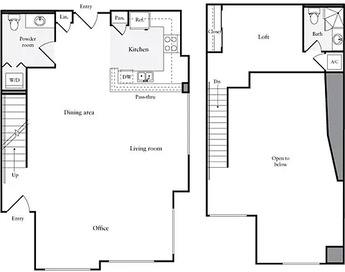 Floor plan 1 Bedroom H