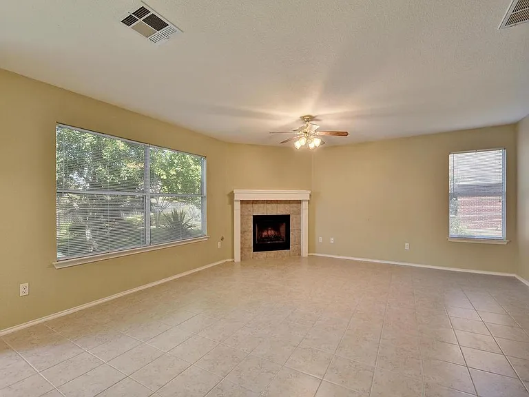 Gas starter wood burning fireplace