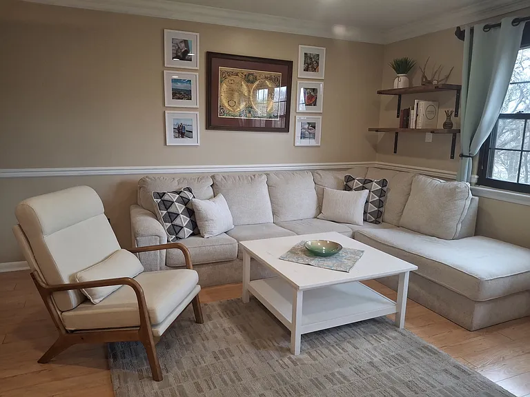 Main level: living room area