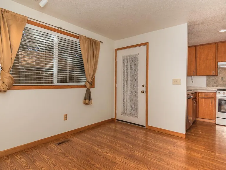 Dining room and door to back deck