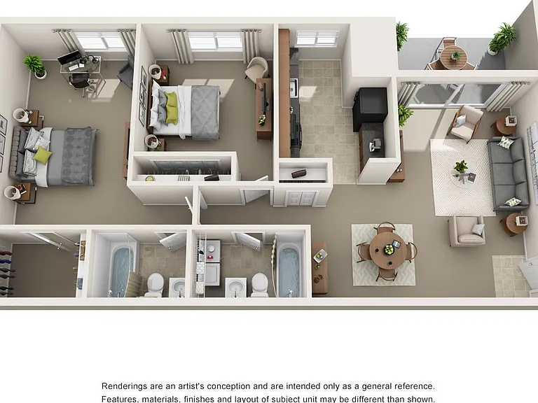 The Baylor - 2 Bedroom - 2 Bathroom
