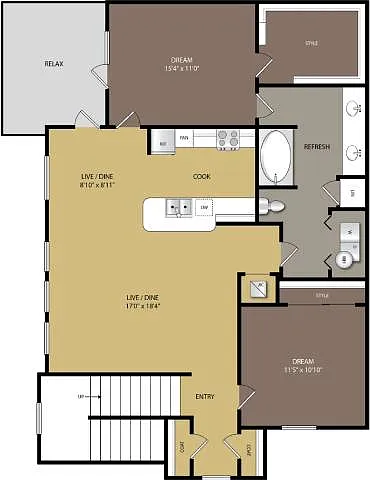 Floor plan B1B