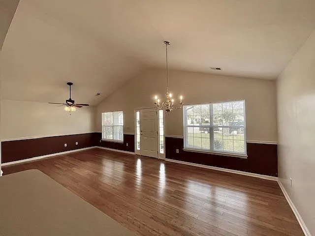 Living room and Dining area view from the kitchen.