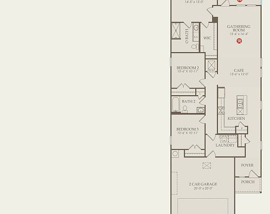 Beeville Floor Plan, Quick Move-In Home, Floor 1