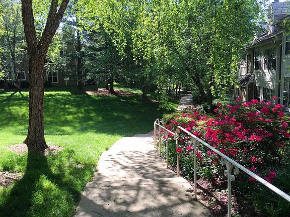 Beautiful pathways connect condo community