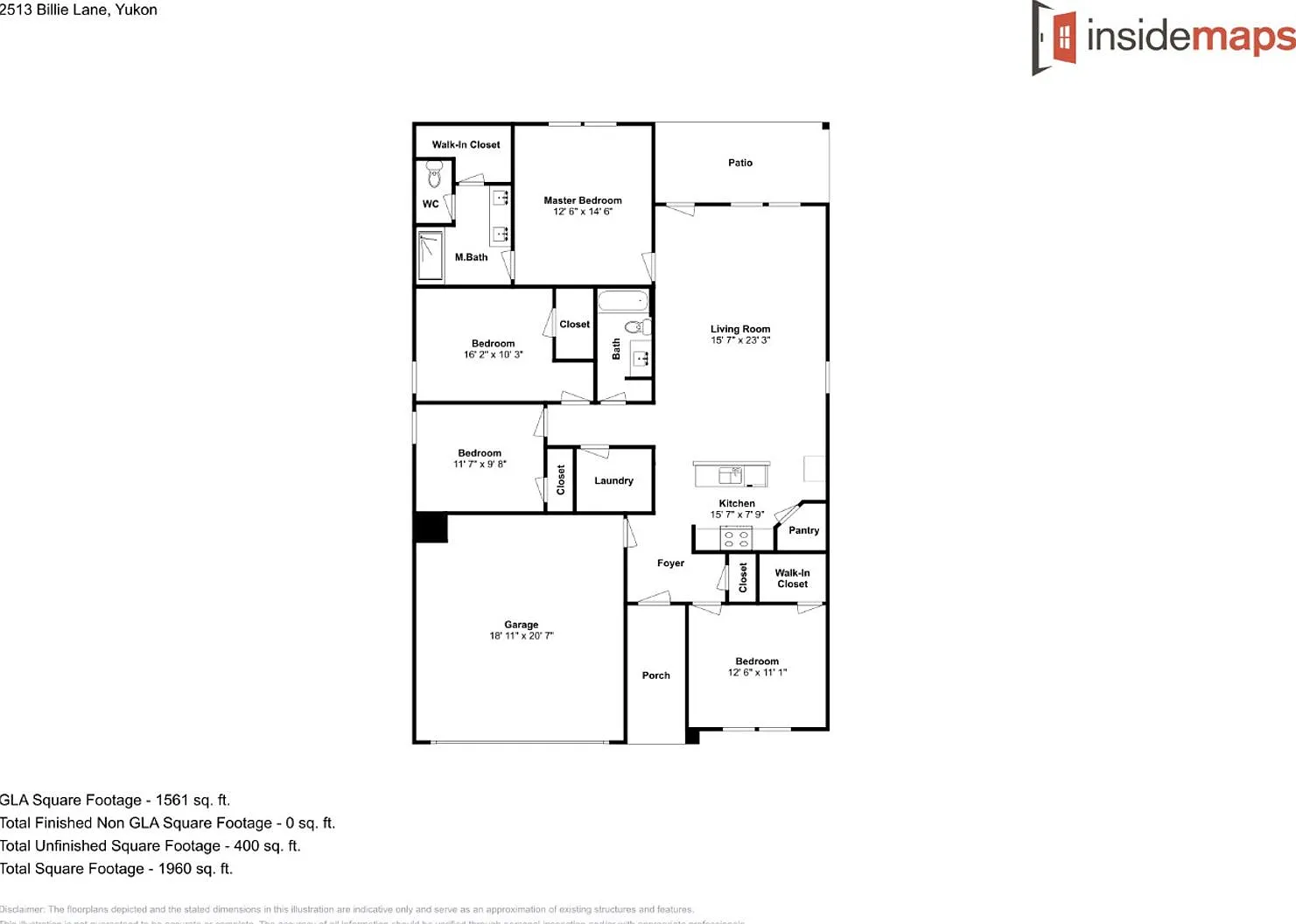 Very Nice 4 Bedroom 2 Bath Home in Yukon Schools With Storm Shelter — Photo 3