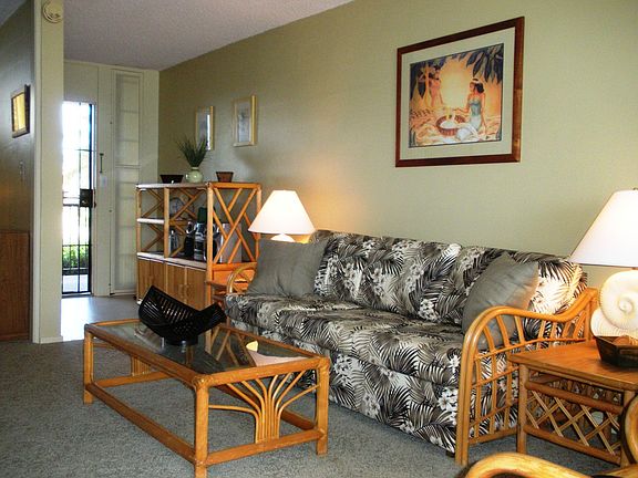 living room with sleeper sofa