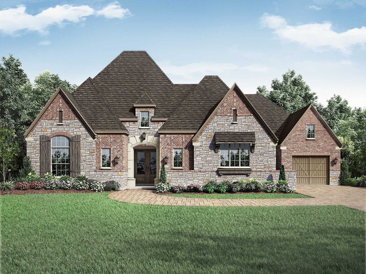 Plan 3530 Plan, Woodforest Huntington: 100ft. lots