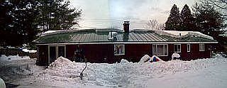 View from garage, winter