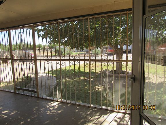 View front inside porch