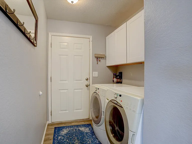 laundry area to garage