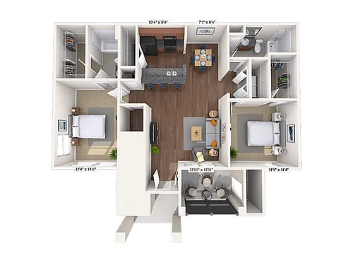 Floor plan 22B Floor plan