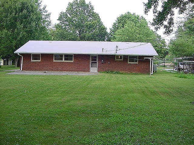 Rear View of Home and Large Lot