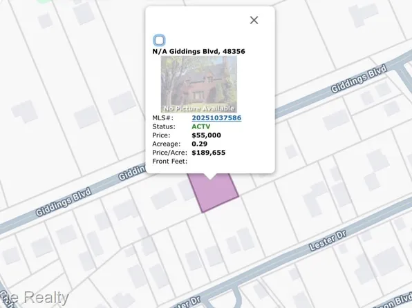 N/a Giddings Blvd, Highland, MI 48356