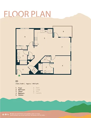 Floor plan B3
