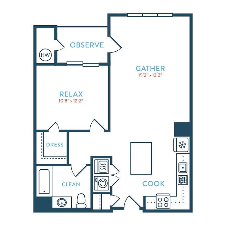 Floor plan 842 Tea House A11