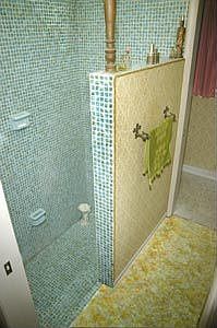 two sunken showers