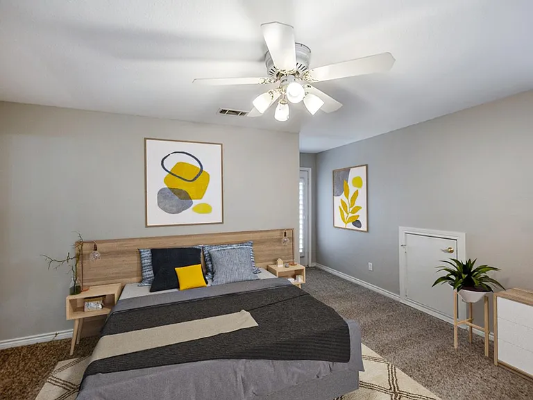 Bedroom 4. This image shows a virtually furnished space. Bedrooms come unfurnished.