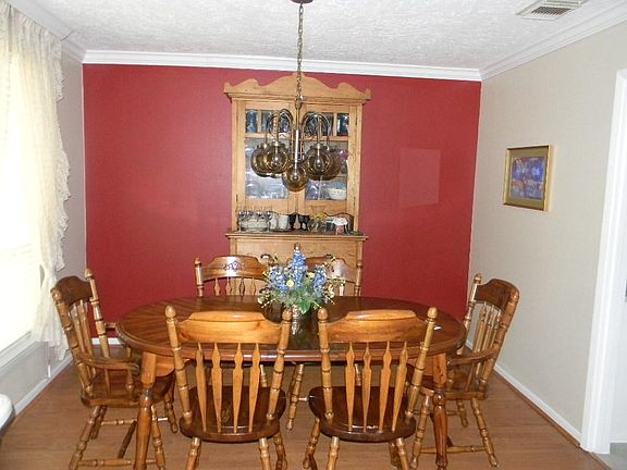 Big dining room with entry to kitchen.