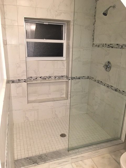 standing shower