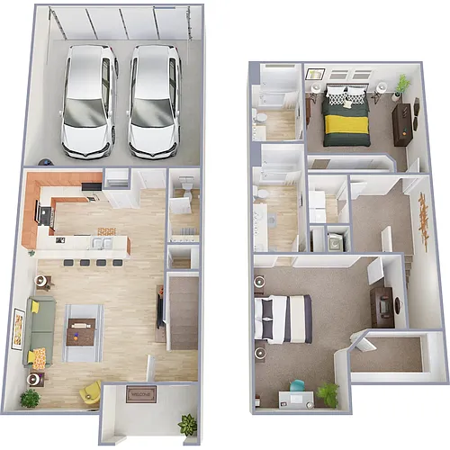 Floor plan Jade 2 car Garage Attached