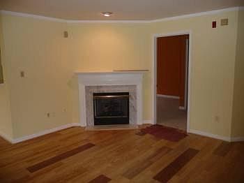Living room with fire place