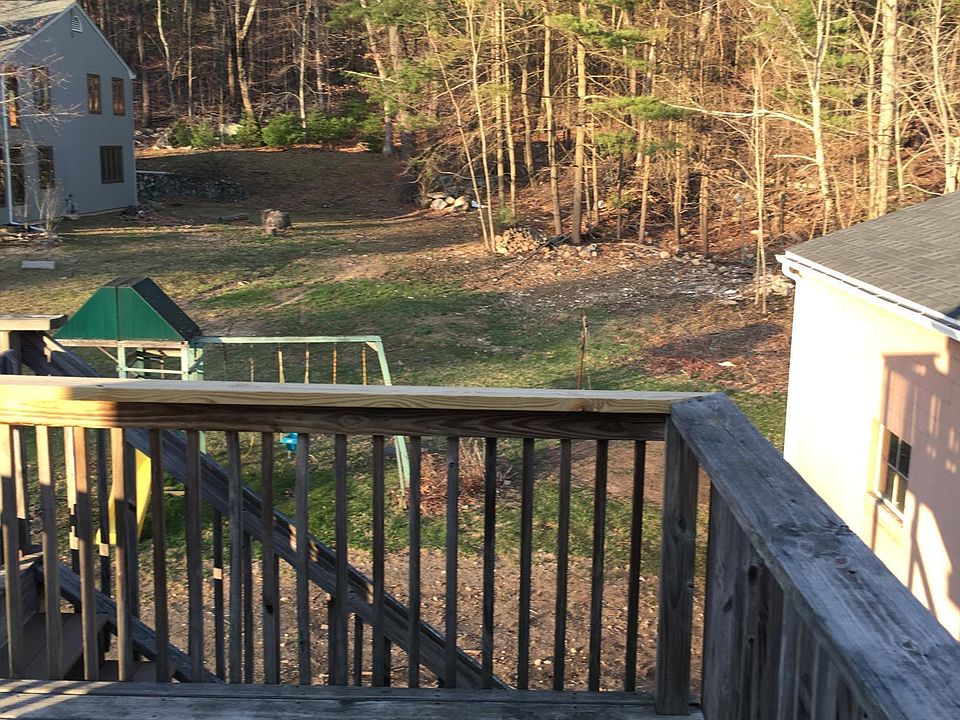 Back deck and yard