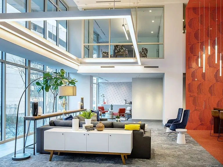 Work or study lounge and reservable conference room