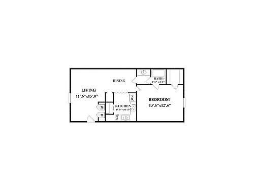 Floor plan 1-1A