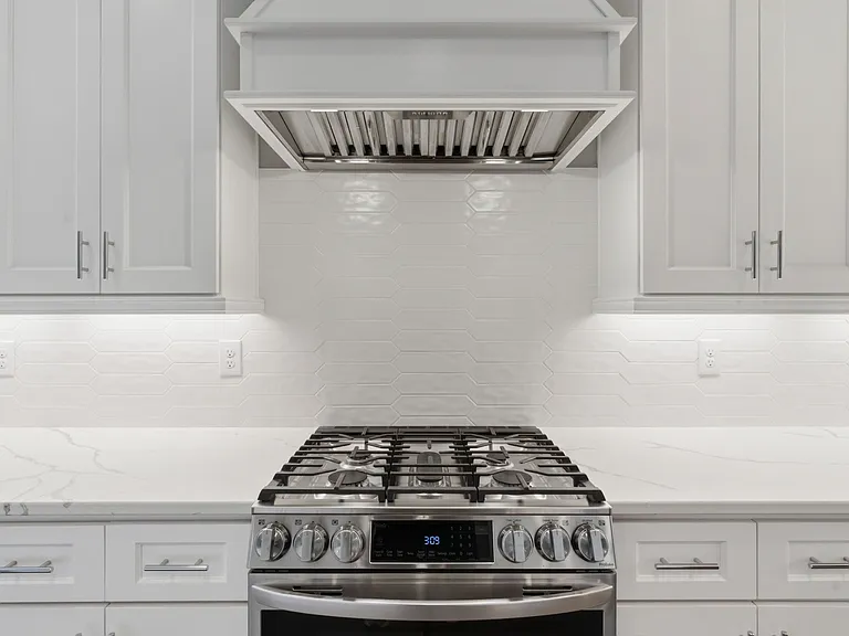 Chef's kitchen with gas range