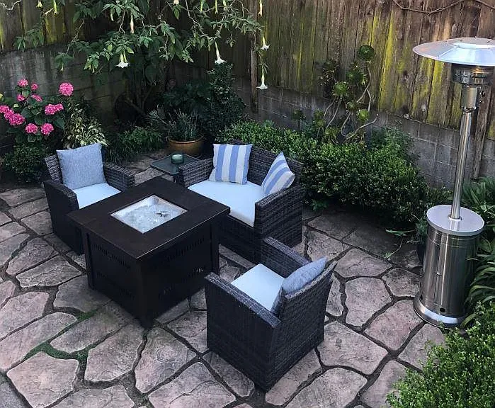 Shared patio.