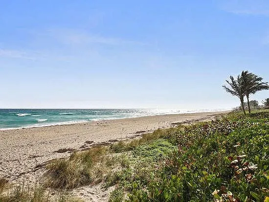 View from private beach deck