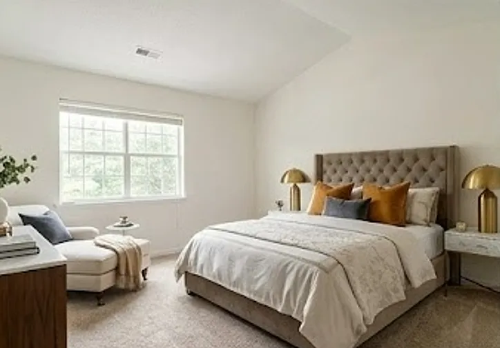 Master Bedroom, staged