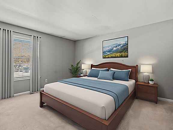 Primary bedroom with HUGE, custom closet