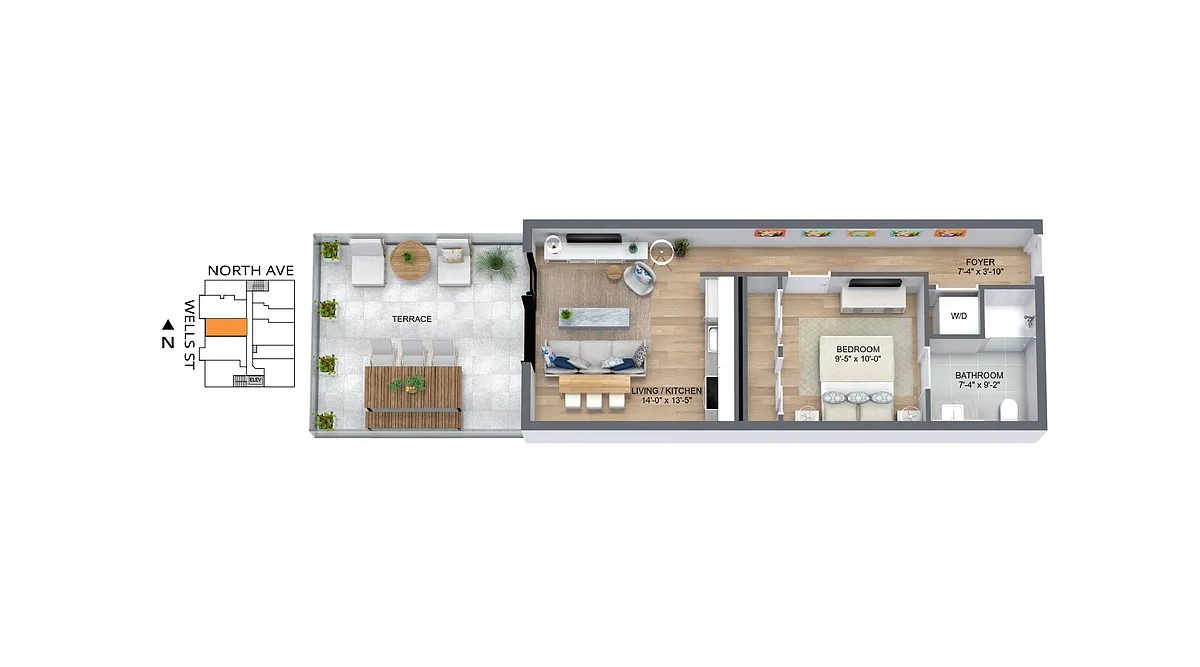 Floor plan 203