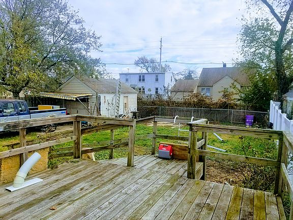 Deck and Backyard