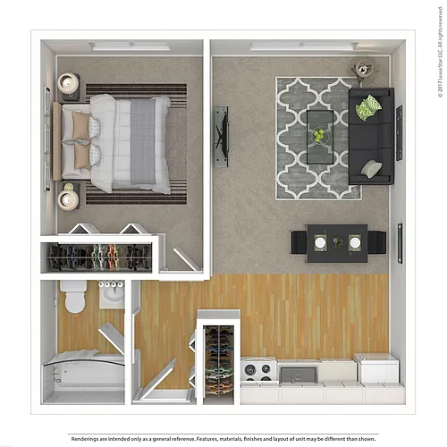 Floor plan One Bedroom
