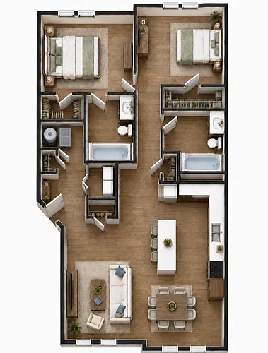 Floor plan 2 Bedroom