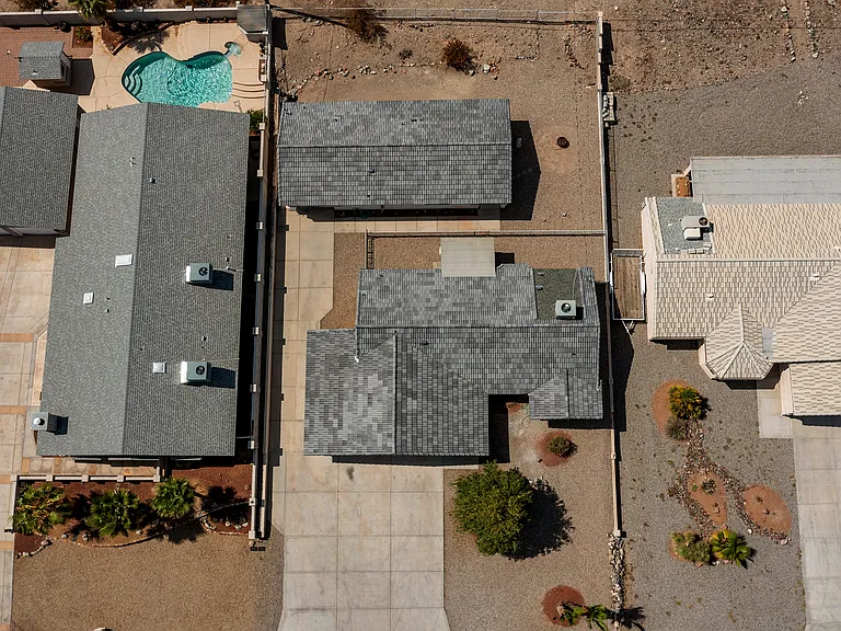 Lot aerial view.