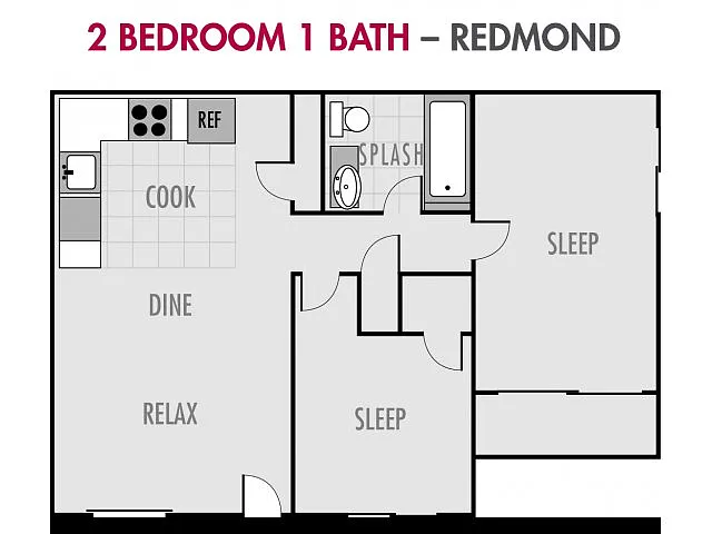 Floor plan The Redmond at Cougar Ridge