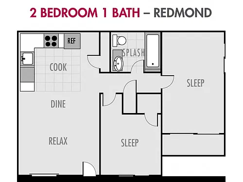 Floor plan The Redmond at Cougar Ridge