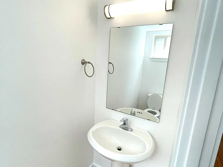Powder room off kitchen