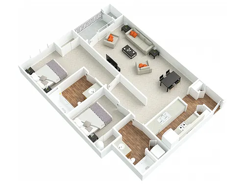 Floor plan 2X2A