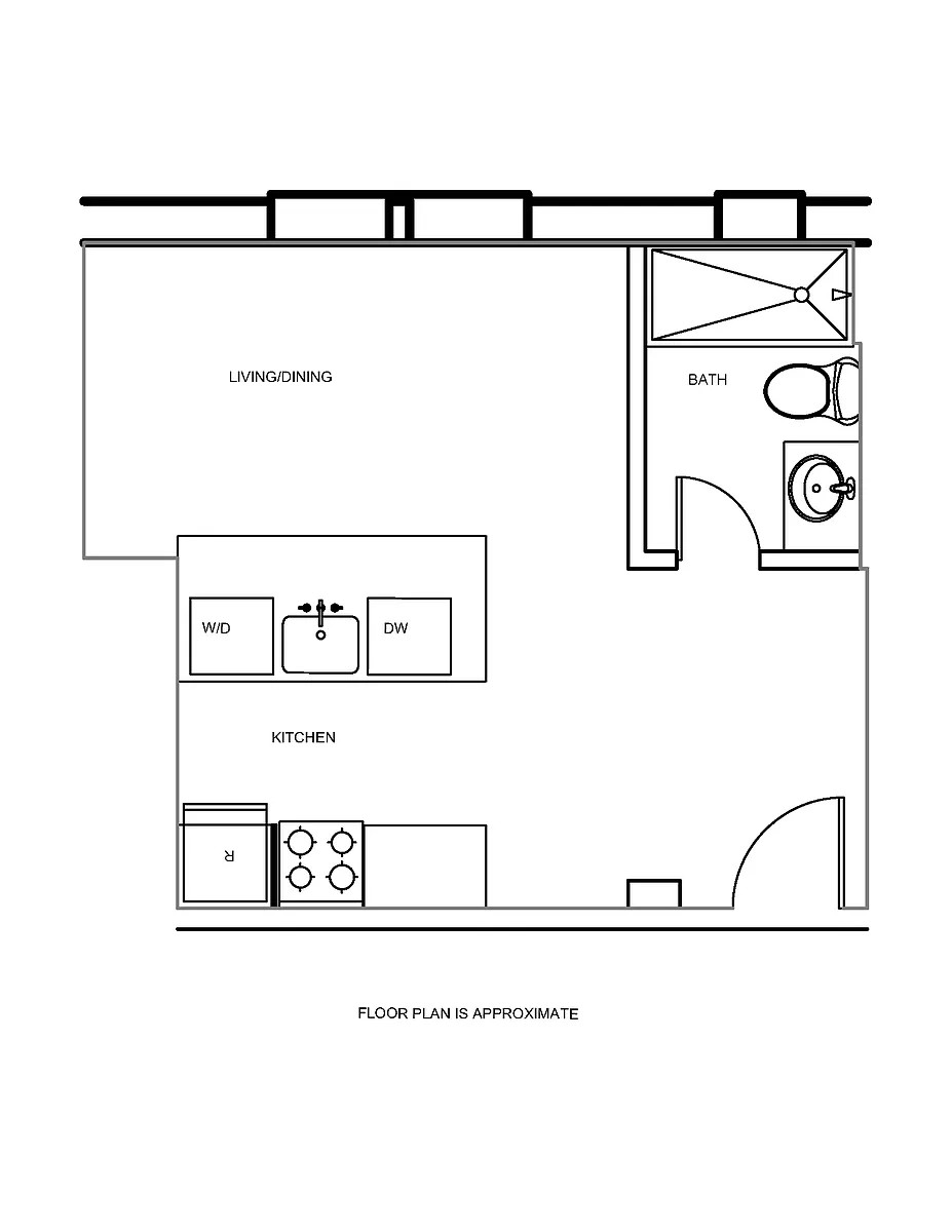 Floor plan Studio B