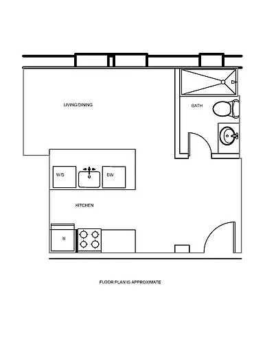 Floor plan Studio B