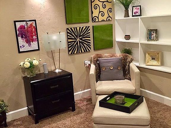Basement sitting area