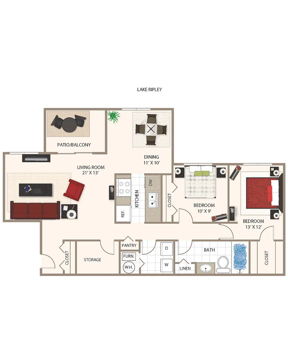 Floor plan Lake Ripley