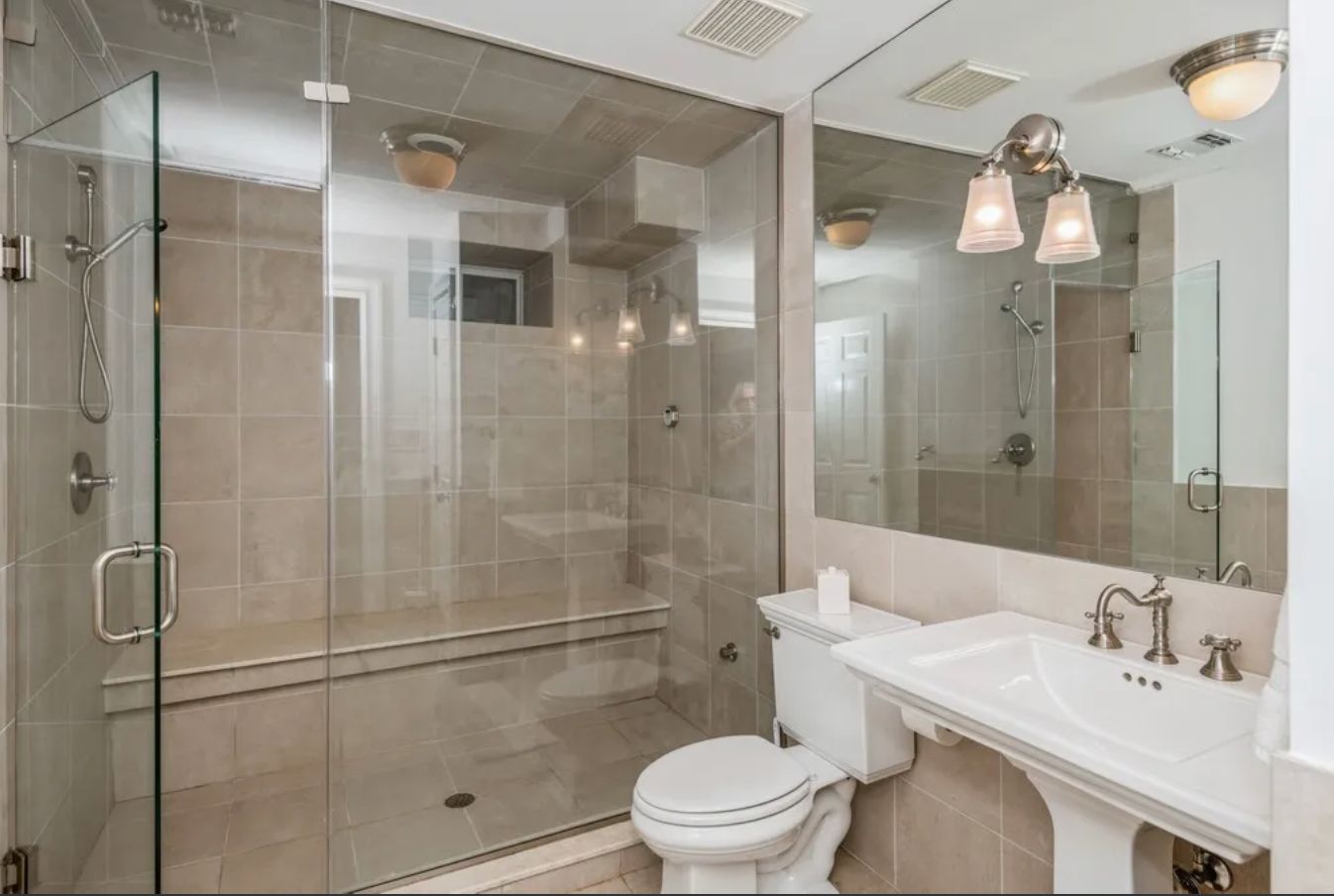  Lower level steam spa bathroom