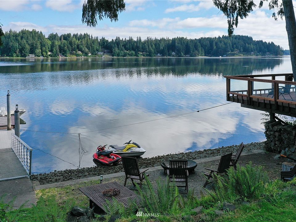 ** Click on More Info below for 360 tour!** View of the Sound from your dock and deck. 135' of private frontage, all yours.>